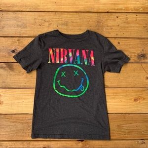 Nirvana Rainbow Graphic Band Tee